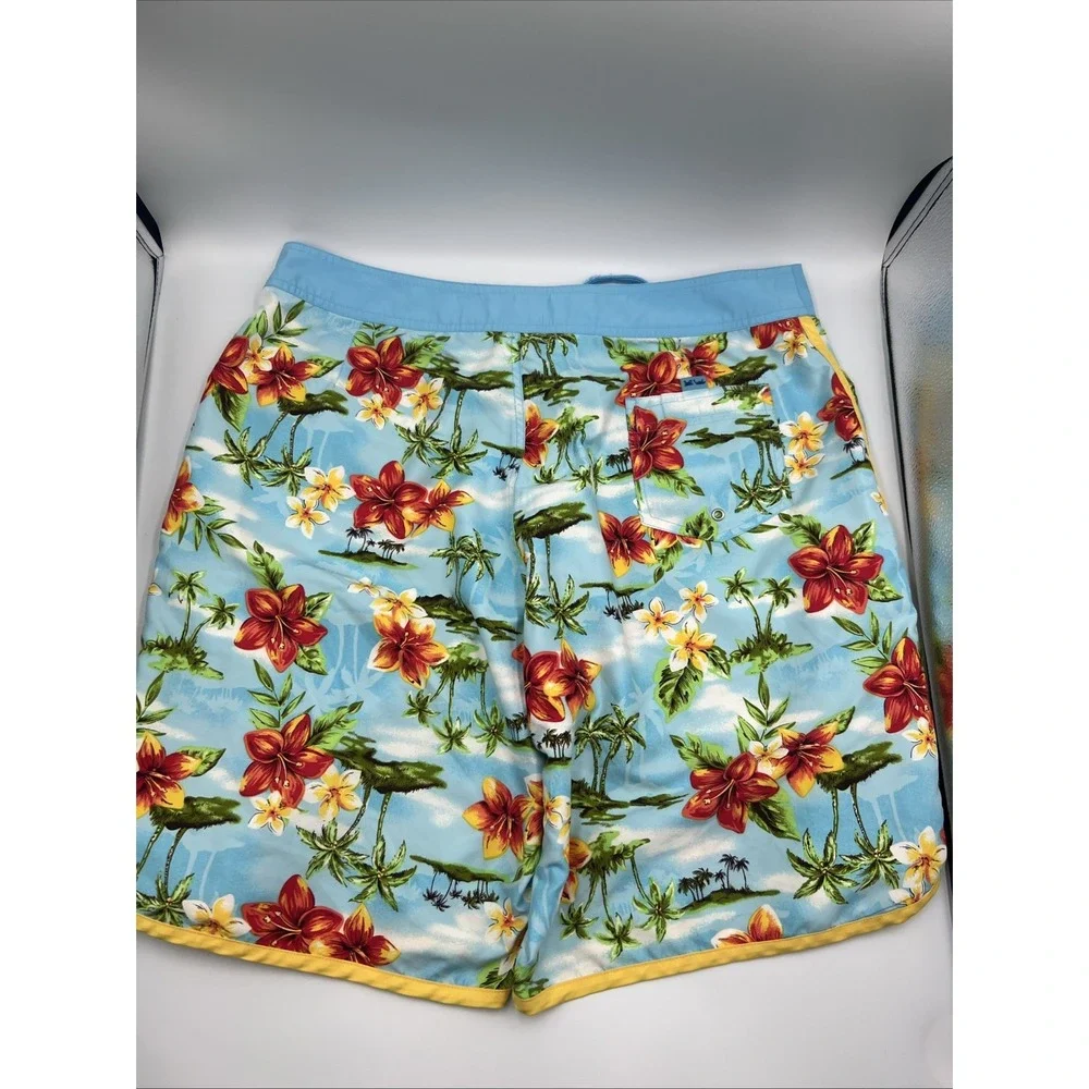 100%‎ Wet Mens Floral Swimming Trunks Size 14 9